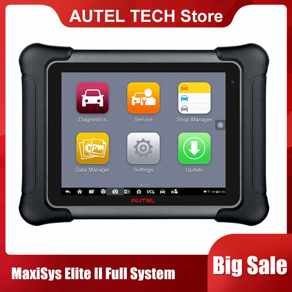 Автомобильный диагностический планшет Autel Maxisys Elite II, поддержка Двунаправленного управления и программирования ЭБУ J2534, 2 года бесплатного обновления
Автомобильный диагностический планшет Autel Maxisys Elite II, поддержка Двунаправленного управления и программирования ЭБУ J2534, 2 года бесплатного обновления