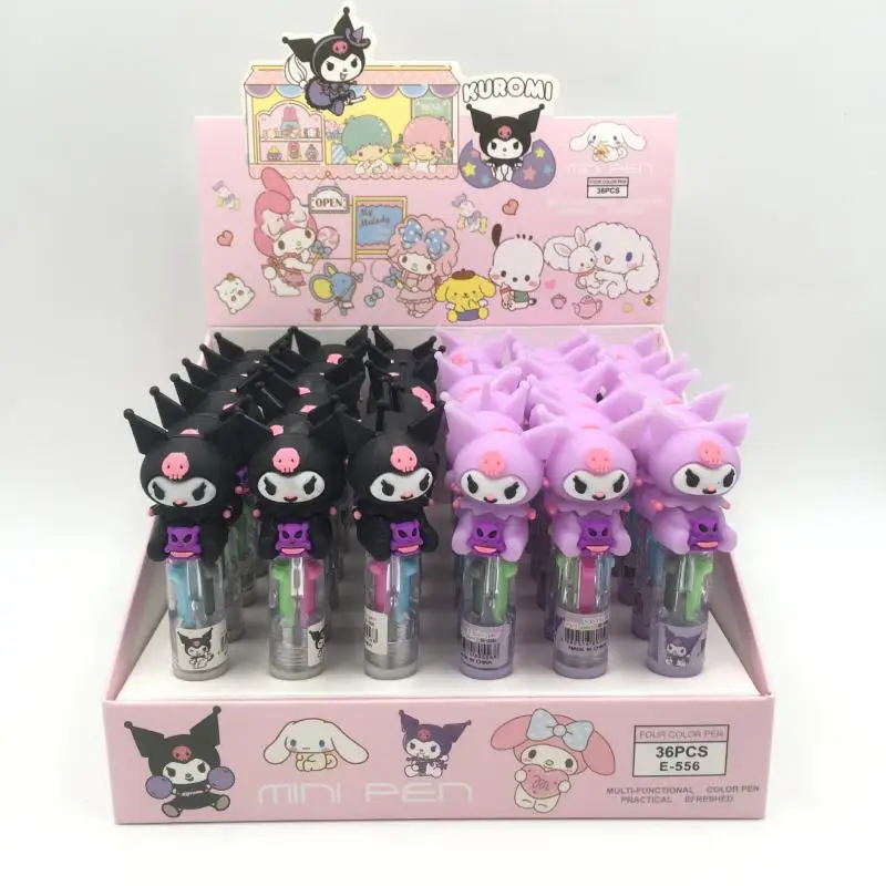New Kawaii Cute Sanrio Kuromi Mymelody Ball Pen Multicolor Pen Hand Account Graffiti Diy 36Pcs Girl Christmas Gift For Children
New Kawaii Cute Sanrio Kuromi Mymelody Ball Pen Multicolor Pen Hand Account Graffiti Diy 36Pcs Girl Christmas Gift For Children