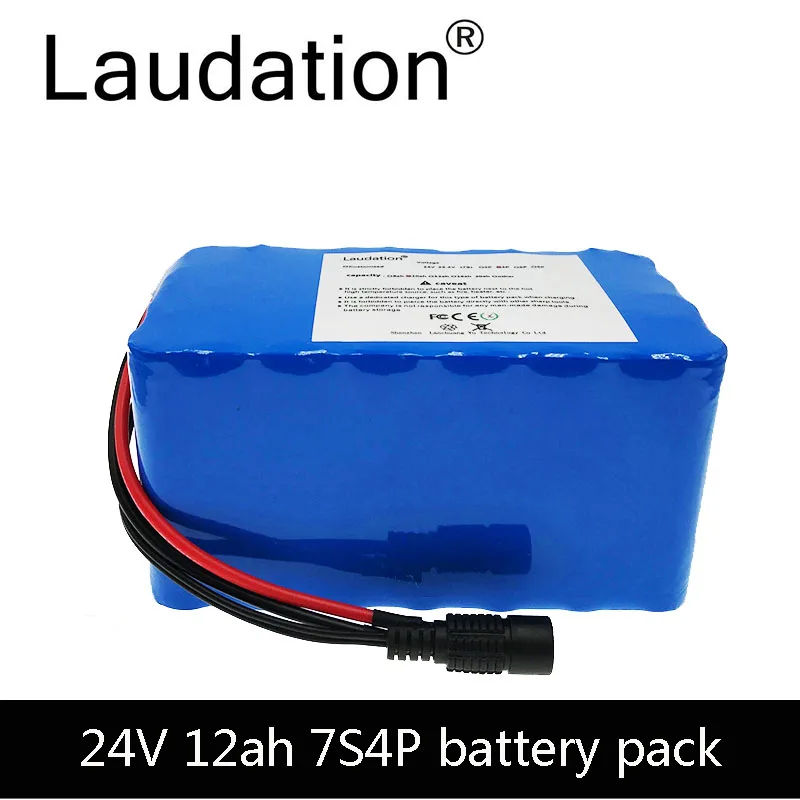 Laudation 24V 12ah Electric bicycle Lithium Ion Battery 29.4V 12800mAh 7S 4P With 15A BMS 250W 350W 18650 Pack Wheelchair Motor
Laudation 24V 12ah Electric bicycle Lithium Ion Battery 29.4V 12800mAh 7S 4P With 15A BMS 250W 350W 18650 Pack Wheelchair Motor