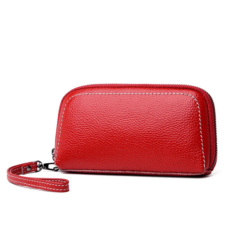 Women Geunine Leather Wallet Bifold Clutch Bag with Wristlet Fashion Card Holder Coin Purse Mini Cellphone Female Money
Women Geunine Leather Wallet Bifold Clutch Bag with Wristlet Fashion Card Holder Coin Purse Mini Cellphone Female Money