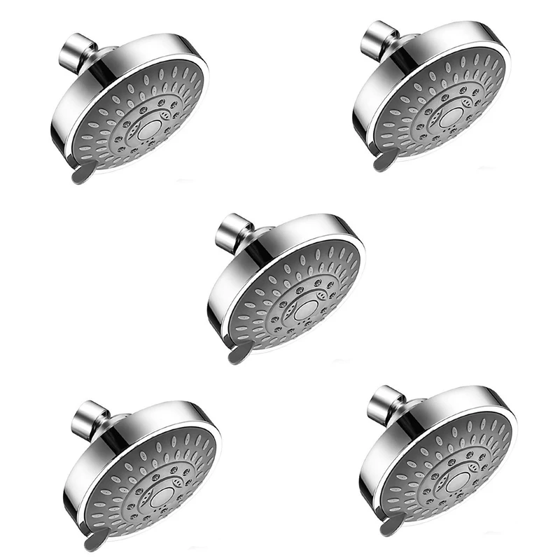 5X Shower Head, High Pressure 5 Settings Showerhead With Adjustable Swivel Ball Joint CNIM Hot
5X Shower Head, High Pressure 5 Settings Showerhead With Adjustable Swivel Ball Joint CNIM Hot