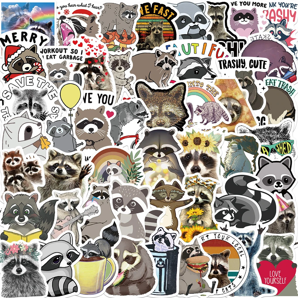 10/30/50 Pcs Cute Little Animal Raccoon Cartoon Doodle Waterproof Sticker Decorative Luggage Laptop Backpack Helmet Motorcycle
10/30/50 Pcs Cute Little Animal Raccoon Cartoon Doodle Waterproof Sticker Decorative Luggage Laptop Backpack Helmet Motorcycle