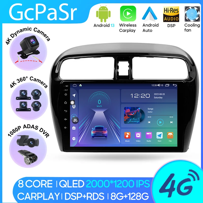Автомобиль MP4 радио Carplay Android плеер для Mitsubishi Mirage 6 2012 - 2018 Навигация GPS Android Авто Видео DSP 4G BT Wifi No 2din DVD
Автомобиль MP4 радио Carplay Android плеер для Mitsubishi Mirage 6 2012 - 2018 Навигация GPS Android Авто Видео DSP 4G BT Wifi No 2din DVD