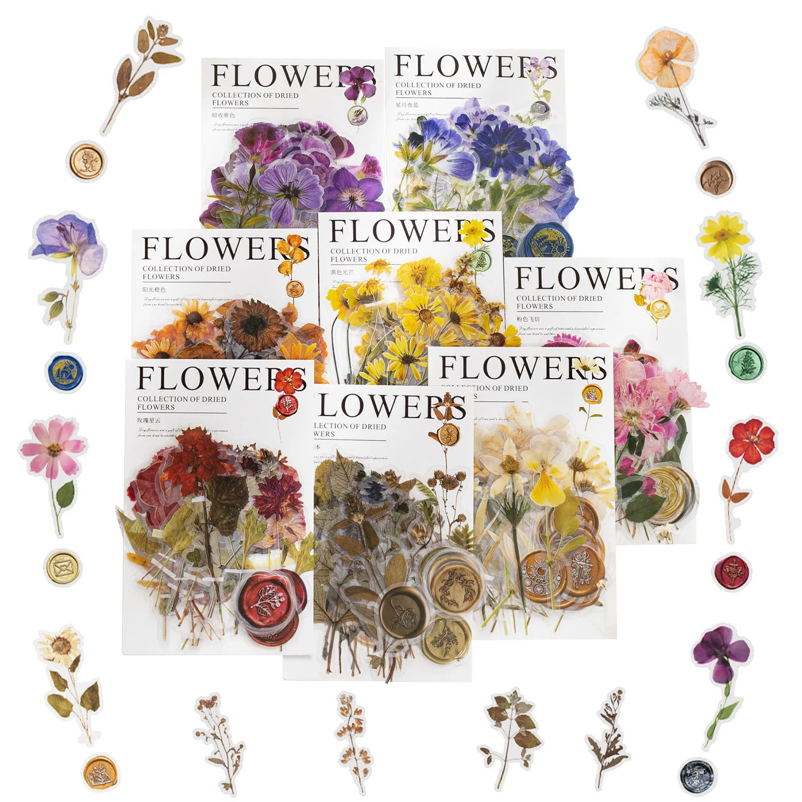 320pcs Ablum Decals 8 Styles Self Adhesive For Scrapbook Waterproof Vintage Flower Sticker Journal Card Making Craft DIY Planner
320pcs Ablum Decals 8 Styles Self Adhesive For Scrapbook Waterproof Vintage Flower Sticker Journal Card Making Craft DIY Planner