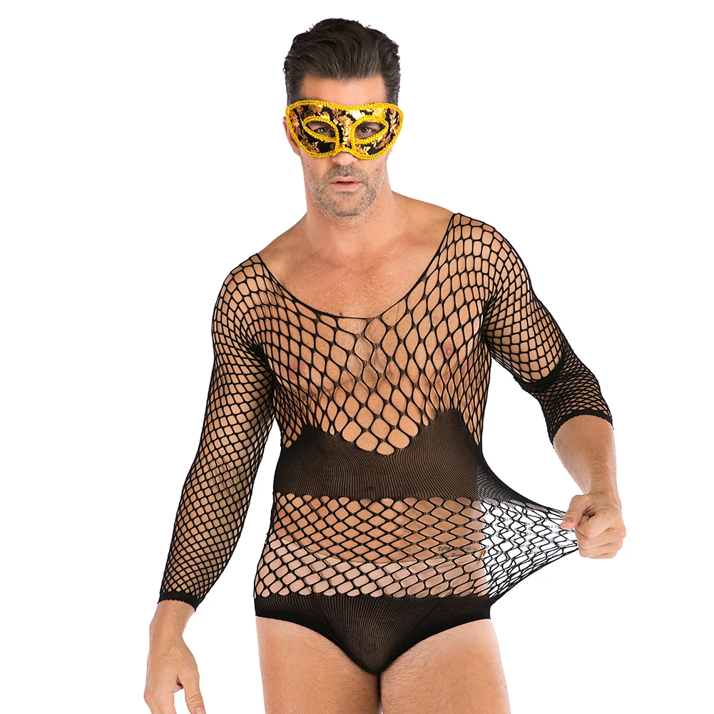 Sexy Men Fishnet Pantyhose Transparent Hollow Clubwear Full Body Stockings Sissy Bodysuit Lingerie Cock Pouch Slim Underwear
Sexy Men Fishnet Pantyhose Transparent Hollow Clubwear Full Body Stockings Sissy Bodysuit Lingerie Cock Pouch Slim Underwear
