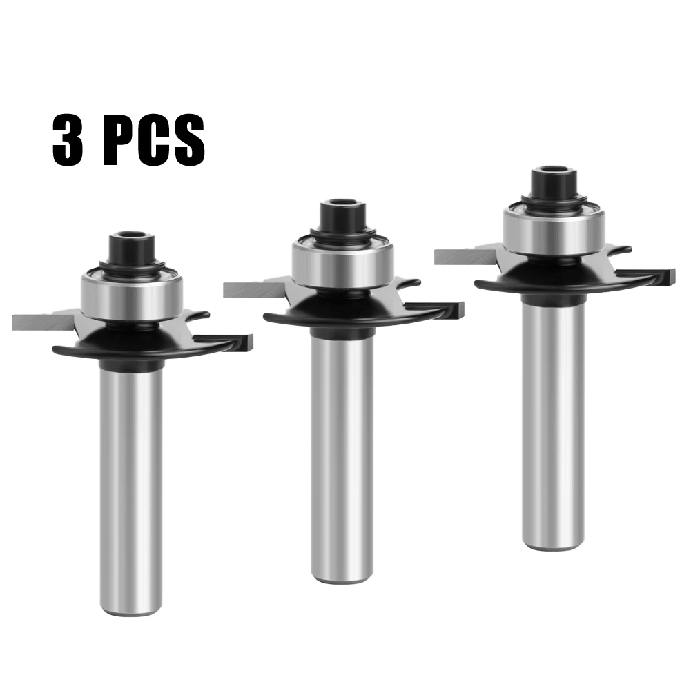 3pcs YG6 8mm Milling Cutter T-Sloting Jointing Slotting Router Bit With Bearing Shank For Cutting Wood Particle Board
3pcs YG6 8mm Milling Cutter T-Sloting Jointing Slotting Router Bit With Bearing Shank For Cutting Wood Particle Board