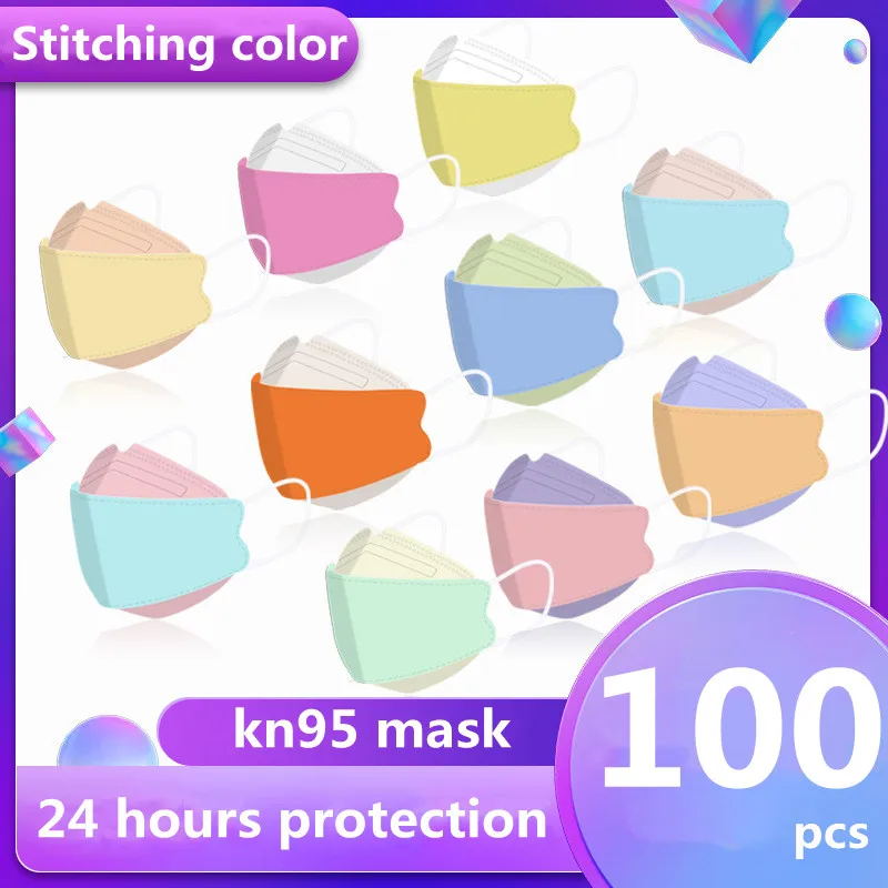 Adult Kn95 Mask Stitching Color Anti-virus Face Mask Fish Mouth Type Cubrebocas Disposable Adult Face Mask
Adult Kn95 Mask Stitching Color Anti-virus Face Mask Fish Mouth Type Cubrebocas Disposable Adult Face Mask