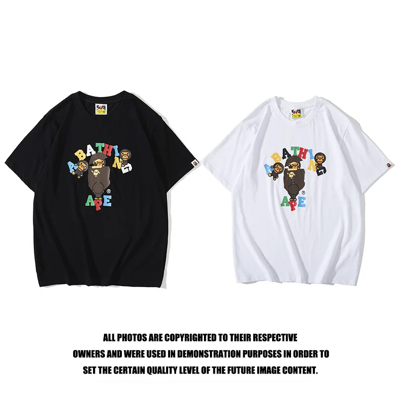 BAPE Men's Summer T-Shirt Short Sleeve Trendy Brand Shirts Shark 3D Printed Harajuku Tee-shirts Women's Street Party Cotton Tops
BAPE Men's Summer T-Shirt Short Sleeve Trendy Brand Shirts Shark 3D Printed Harajuku Tee-shirts Women's Street Party Cotton Tops