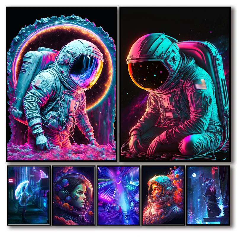 Universe Space Astronaut Art Poster Aesthetics Set Neon Punk Psychedelic Sports Moon Skateboard Canvas Print Wall Art Room Decor
Universe Space Astronaut Art Poster Aesthetics Set Neon Punk Psychedelic Sports Moon Skateboard Canvas Print Wall Art Room Decor