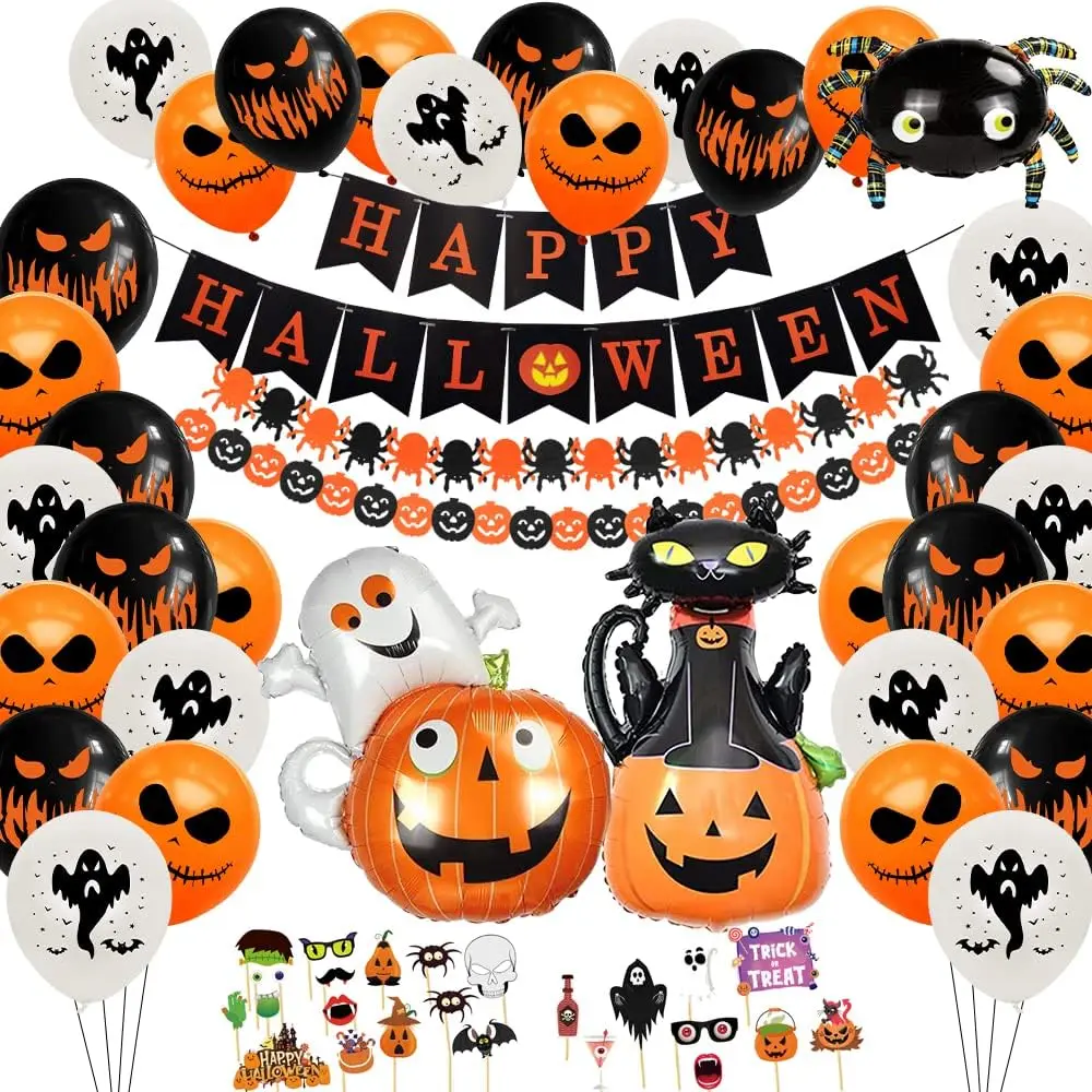 Halloween Decorations Halloween Balloons Happy Halloween Banner, Photo Props, Spider, Bat, Witch, Pumpkin Spirit Balloons
Halloween Decorations Halloween Balloons Happy Halloween Banner, Photo Props, Spider, Bat, Witch, Pumpkin Spirit Balloons