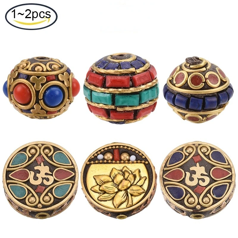 NBEADS 1PC Colorful copper jewelry piercing beads 16x14mm hole 1.4mm For Jewelry Bracelet Earrings Making
NBEADS 1PC Colorful copper jewelry piercing beads 16x14mm hole 1.4mm For Jewelry Bracelet Earrings Making