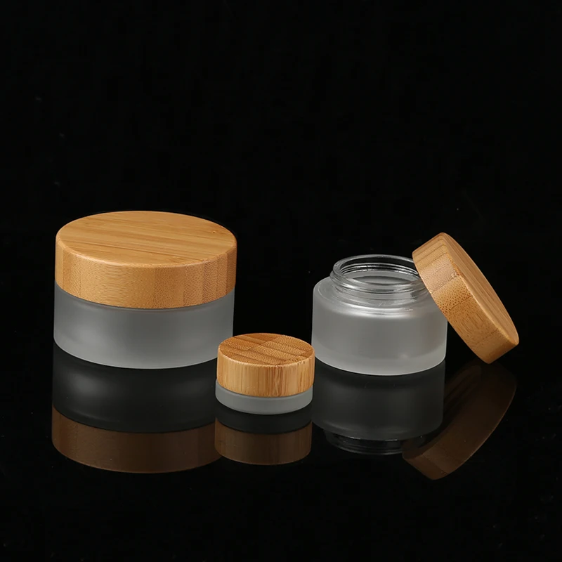 5ml 15ml 30ml 50ml 100ml Frosted Glass Cream Jars Pots With Natural Bamboo Lid Empty Travel Cosmetic Perfume Storage Containers
5ml 15ml 30ml 50ml 100ml Frosted Glass Cream Jars Pots With Natural Bamboo Lid Empty Travel Cosmetic Perfume Storage Containers