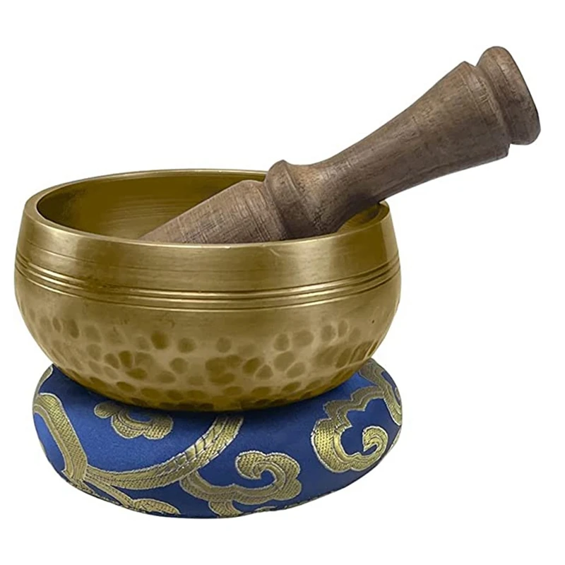 Tibetan Singing Bowl Set, Sound Bowl Meditation Set With Wooden Striker, Mat, Hand Hammered
Tibetan Singing Bowl Set, Sound Bowl Meditation Set With Wooden Striker, Mat, Hand Hammered