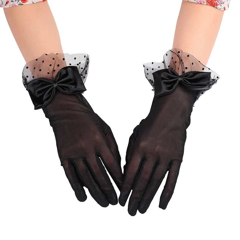 Mesh Lace Bow Gloves Bridal Wedding Dress Black White Lace Gloves Etiquette Gloves Fashion Elegant Women Prom Party Gloves
Mesh Lace Bow Gloves Bridal Wedding Dress Black White Lace Gloves Etiquette Gloves Fashion Elegant Women Prom Party Gloves