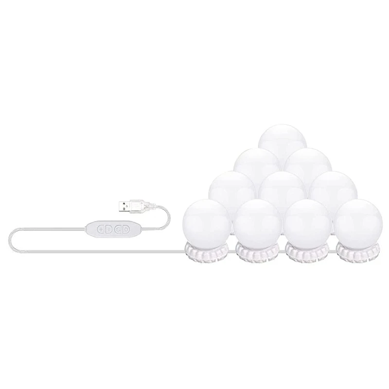 LED Vanity Mirror Lights With 10 Dimmable Bulbs 3 Color Modes, Makeup Lights For Dressing Table Mirror, Bath Mirror
LED Vanity Mirror Lights With 10 Dimmable Bulbs 3 Color Modes, Makeup Lights For Dressing Table Mirror, Bath Mirror