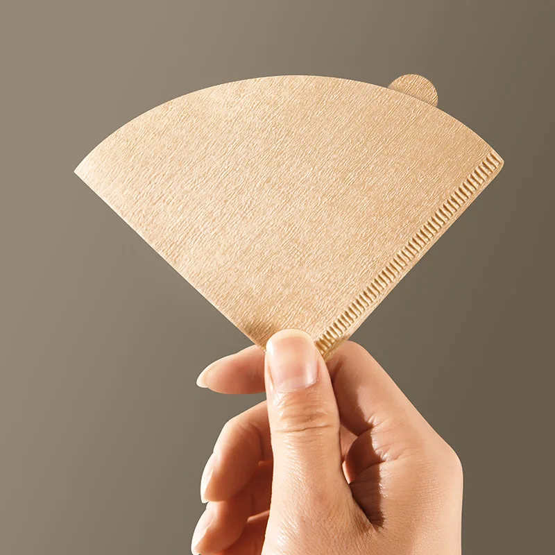 

Hand Brewed Coffee Filter Paper Cone Raw Wood Pulp V60 Funnel American Coffee Machine Drip Filter Paper 1-2/2-4 Persons
