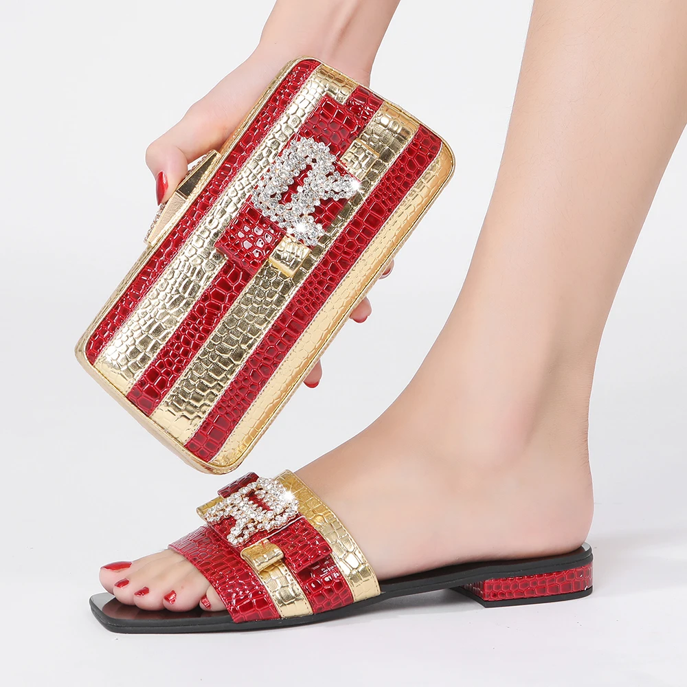 Elegant Ladies High Heels Bag Set Designer Brand Women Shoes Fashion Luxury Rhinestone Letters Low Heel Party Banquet Slippers
Elegant Ladies High Heels Bag Set Designer Brand Women Shoes Fashion Luxury Rhinestone Letters Low Heel Party Banquet Slippers