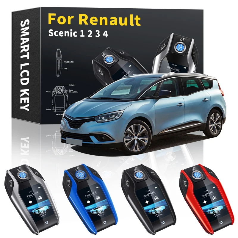 Modified LCD Screen Smart Car Key For Renault Scenic 1 2 3 4 2000 2001 2002 2003 2004 2005 2006 2007 2008 -2021 Car Accessories
Modified LCD Screen Smart Car Key For Renault Scenic 1 2 3 4 2000 2001 2002 2003 2004 2005 2006 2007 2008 -2021 Car Accessories