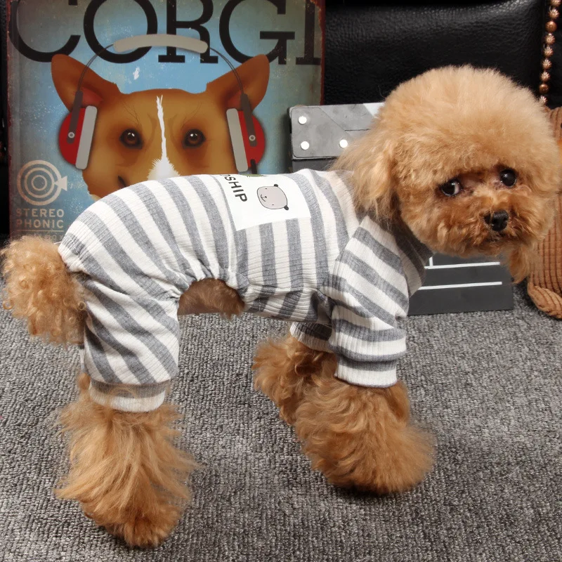 Spring Autumn Cotton Pet Dog Clothes for Small Dogs Pets Clothing Chihuahua Striped Jumpsuit for Yorkies Overalls Pug Costume
Spring Autumn Cotton Pet Dog Clothes for Small Dogs Pets Clothing Chihuahua Striped Jumpsuit for Yorkies Overalls Pug Costume