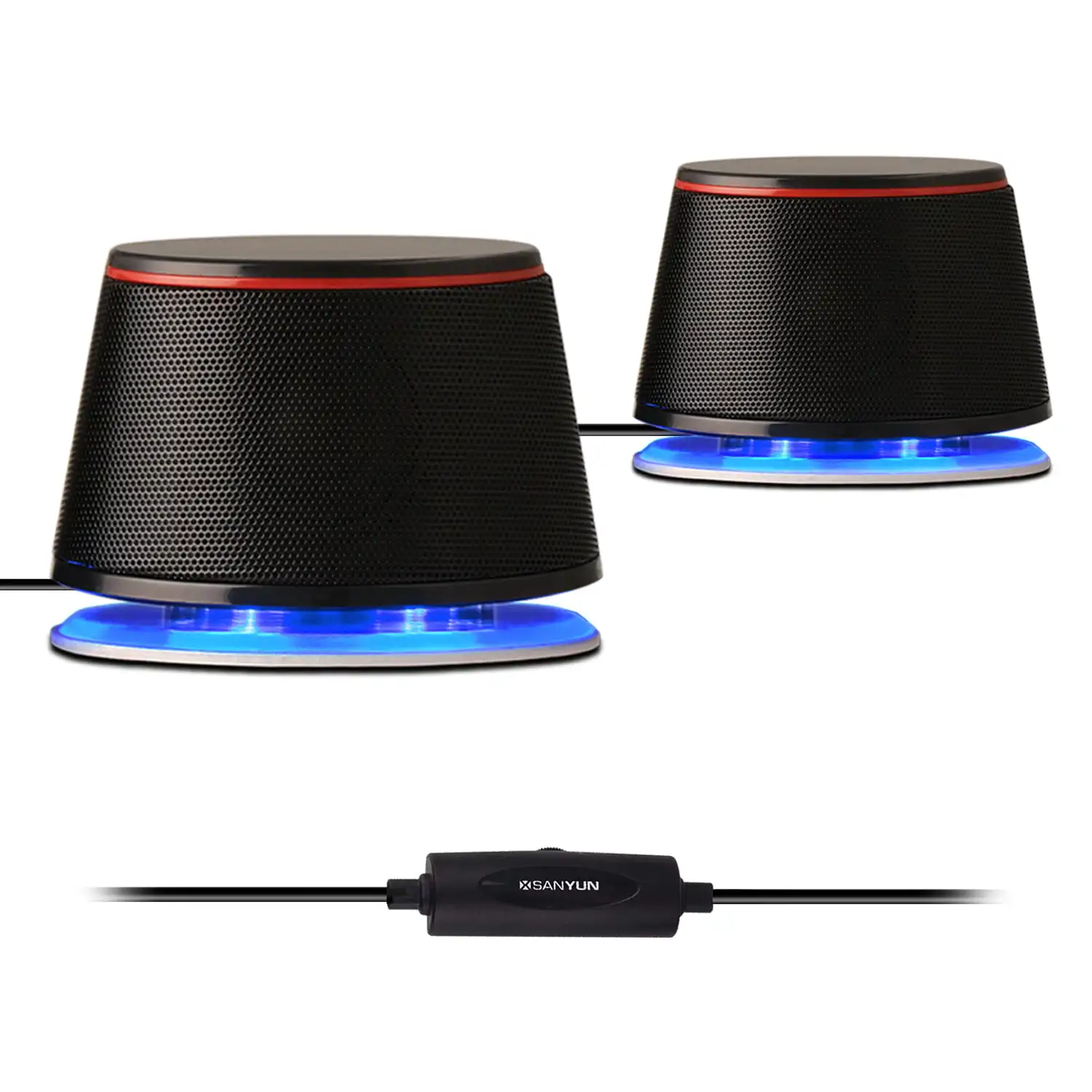 SW102 Computer Speakers, 5Wx2, Deep Bass in Small Body, Stereo 2.0 USB Powered 3.5mm Aux Multimedia Speakers, Built-in Bottom Ba
SW102 Computer Speakers, 5Wx2, Deep Bass in Small Body, Stereo 2.0 USB Powered 3.5mm Aux Multimedia Speakers, Built-in Bottom Ba