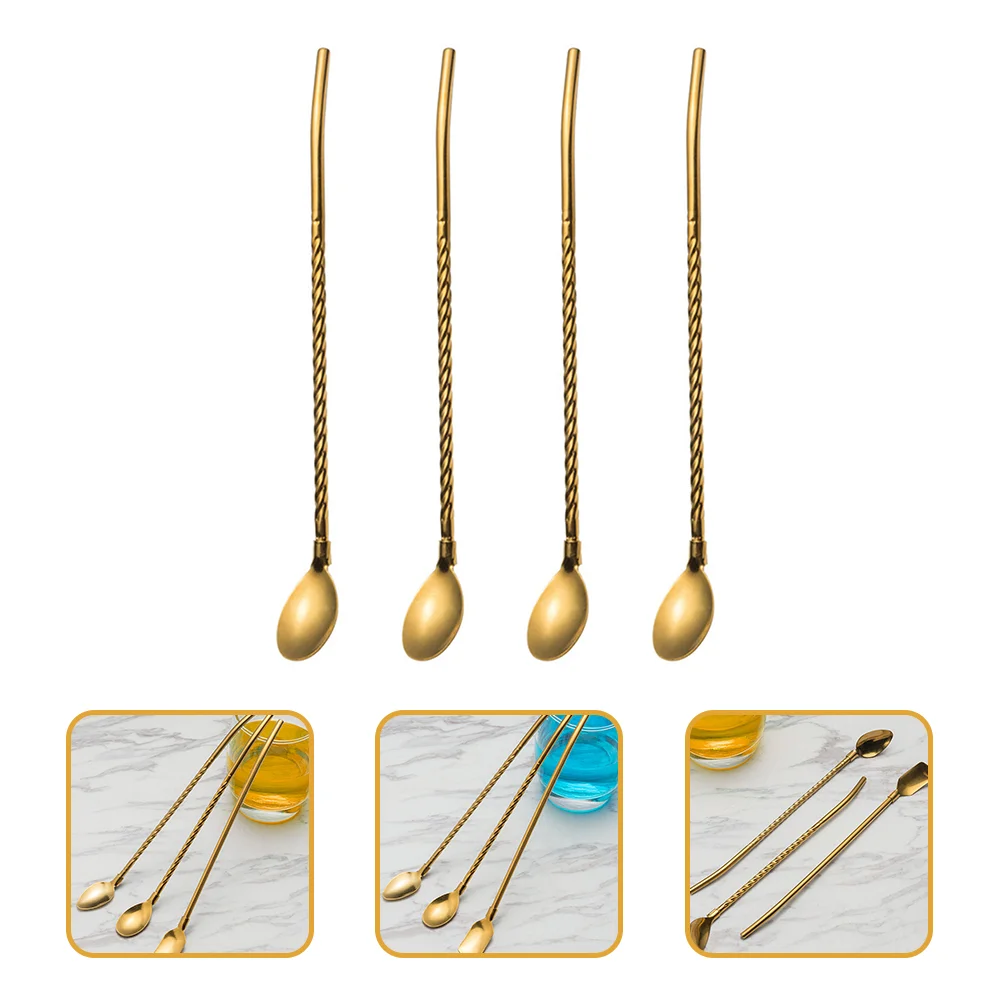 4pcs Straws Small Coffee Spoons Metal Spoons Mixing Spoons for Drinks Eating Spoon Drinks Mixing Spoon Dessert Spoon
4pcs Straws Small Coffee Spoons Metal Spoons Mixing Spoons for Drinks Eating Spoon Drinks Mixing Spoon Dessert Spoon