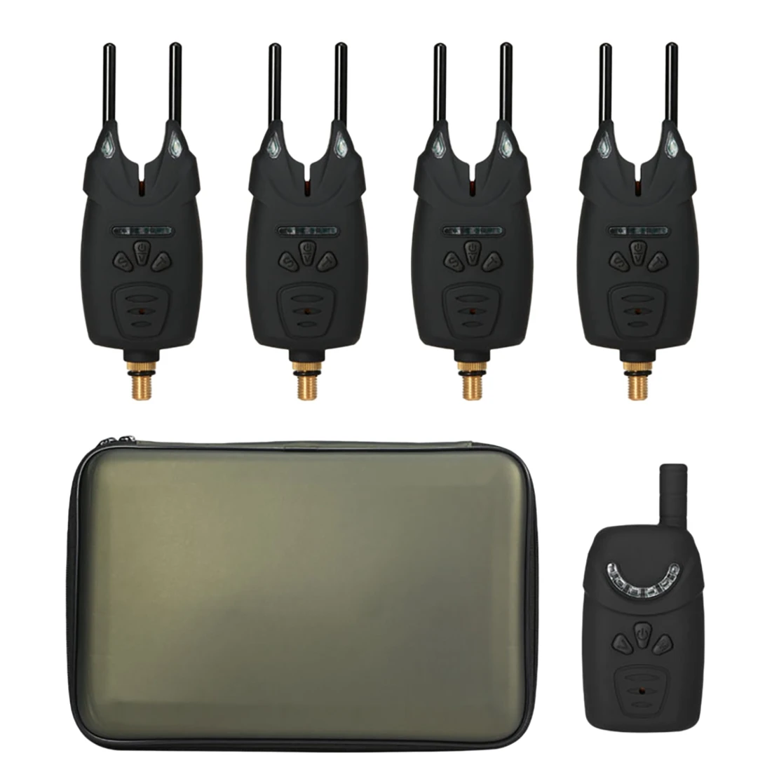 Electronic Fishing Alerts Bite Alarm LED Wireless Fishing Alarm Digital Fishing Receiver Sound Alert Kits
Electronic Fishing Alerts Bite Alarm LED Wireless Fishing Alarm Digital Fishing Receiver Sound Alert Kits