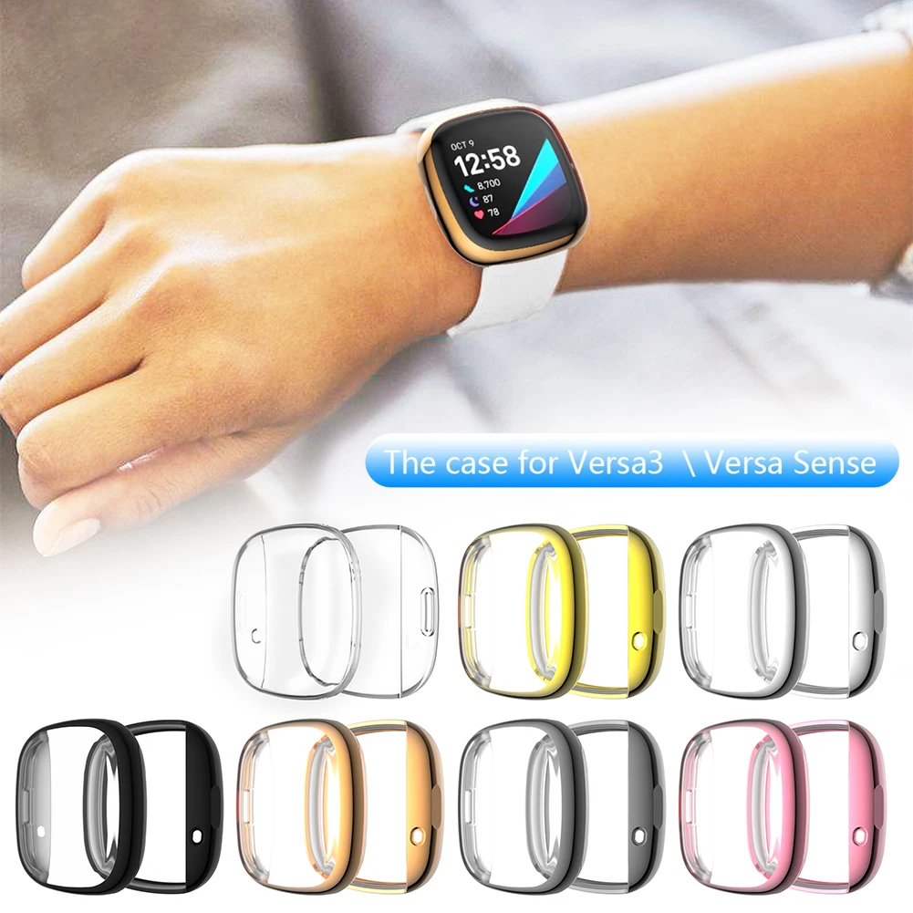 Protective Cover ForFitbit Versa 3 Sense Watch Screen Protector For Fitbit Smart Watch Electroplating Protective Shell
Protective Cover ForFitbit Versa 3 Sense Watch Screen Protector For Fitbit Smart Watch Electroplating Protective Shell