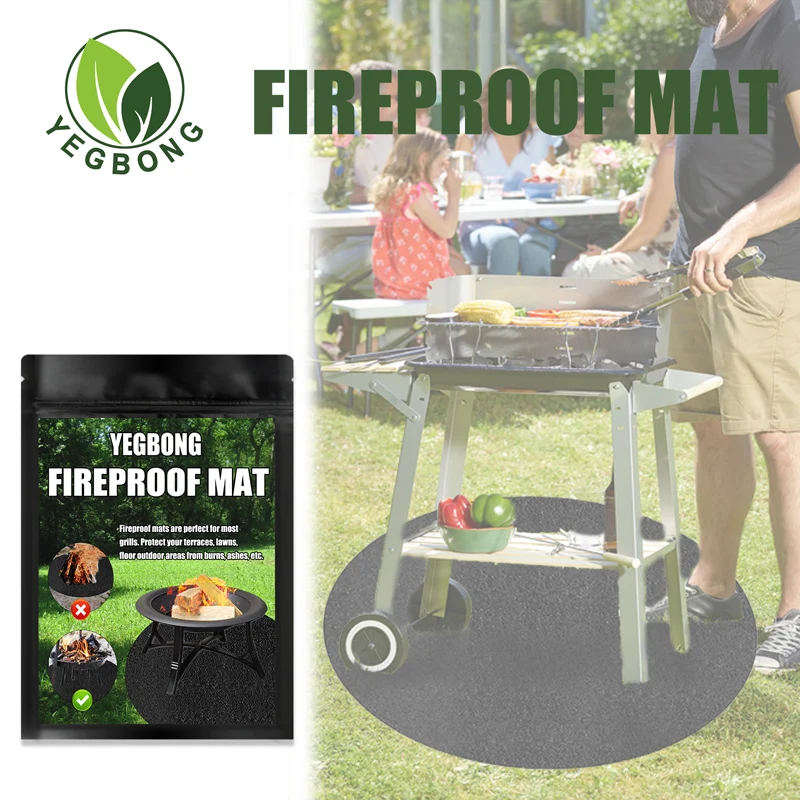 Round BBQ Protective Mat Fireproof Grill Carpet Ground Protector Against Grease Splashes for BBQ Fireplace Camping JAN88
Round BBQ Protective Mat Fireproof Grill Carpet Ground Protector Against Grease Splashes for BBQ Fireplace Camping JAN88