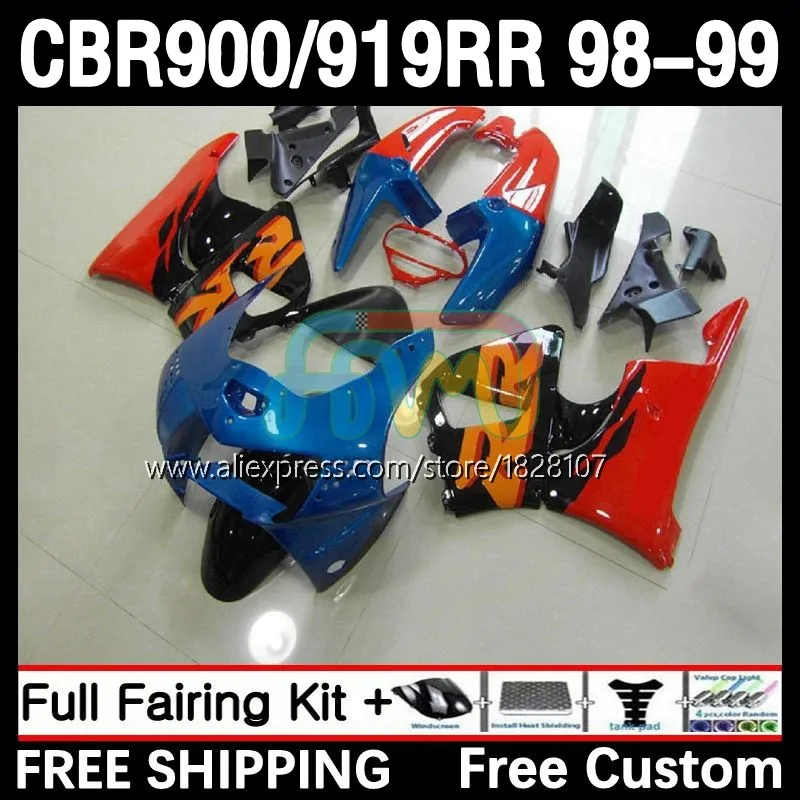 

Red blue Fairings For HONDA CBR 919RR 900RR 919 CBR900 CBR919 RR 98-99 32No.30 900CC CBR900RR 98 99 CBR919RR 1998 1999 Body