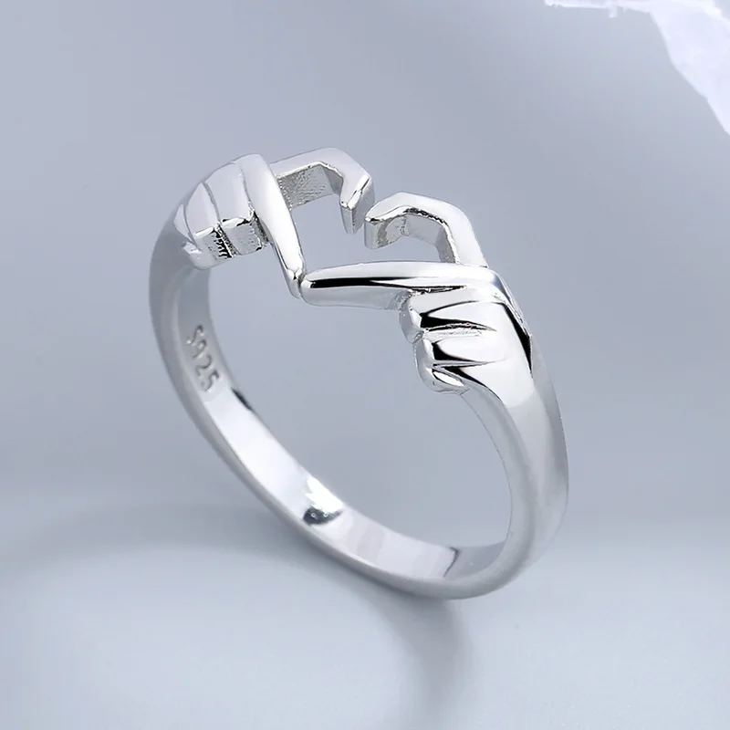 Romantic Love Hand Heart Ring Creative Palm Love Gesture Finger Rings Lover Couple Engagement Wedding Party Jewelry Gifts
Romantic Love Hand Heart Ring Creative Palm Love Gesture Finger Rings Lover Couple Engagement Wedding Party Jewelry Gifts