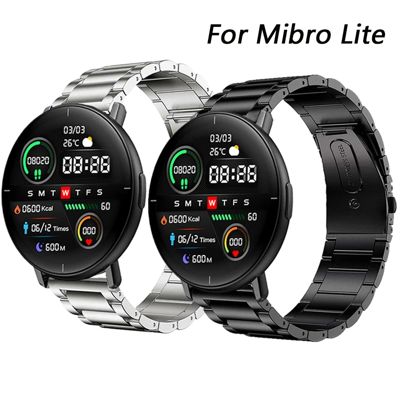 Stainless Steel Watch band For Xiaomi Mibro Lite Smart Watch Metal Wristband For Xiaomi Mibro Air Bracelet For Mibro X1 Strap
Stainless Steel Watch band For Xiaomi Mibro Lite Smart Watch Metal Wristband For Xiaomi Mibro Air Bracelet For Mibro X1 Strap