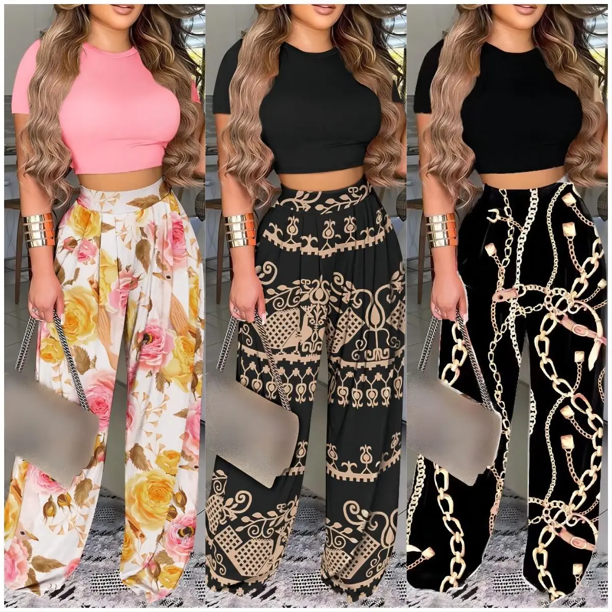 Wepbel Cute Tshirt Top Women Casual Trousers 2 Piece Sets Outfits Fresh Sweet Tshirts Women's Fashion Casual Wide Leg Pants Sets
Wepbel Cute Tshirt Top Women Casual Trousers 2 Piece Sets Outfits Fresh Sweet Tshirts Women's Fashion Casual Wide Leg Pants Sets