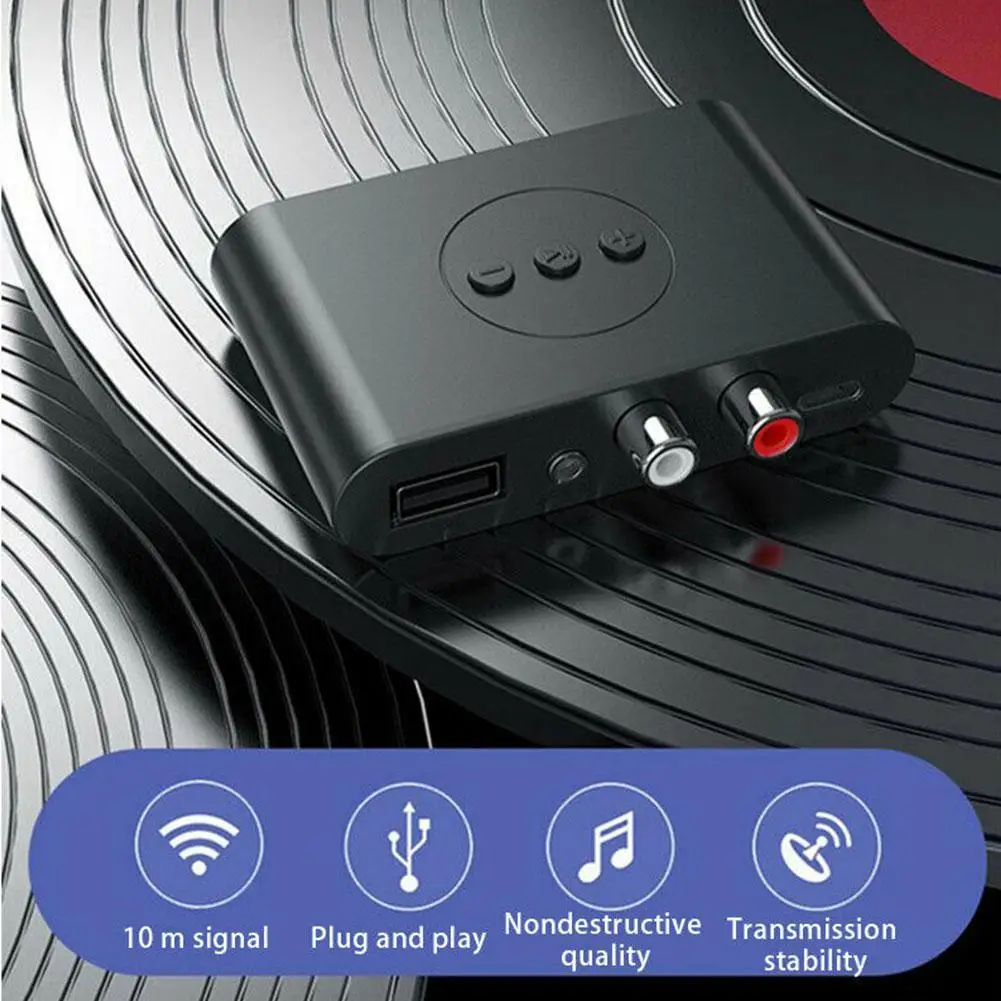 

Bluetooth 5.0 Audio Receiver U Disk RCA 3.5mm AUX Jack Stereo Wireless Adapter For Speaker Car Audio Transmitter Handsfree Call