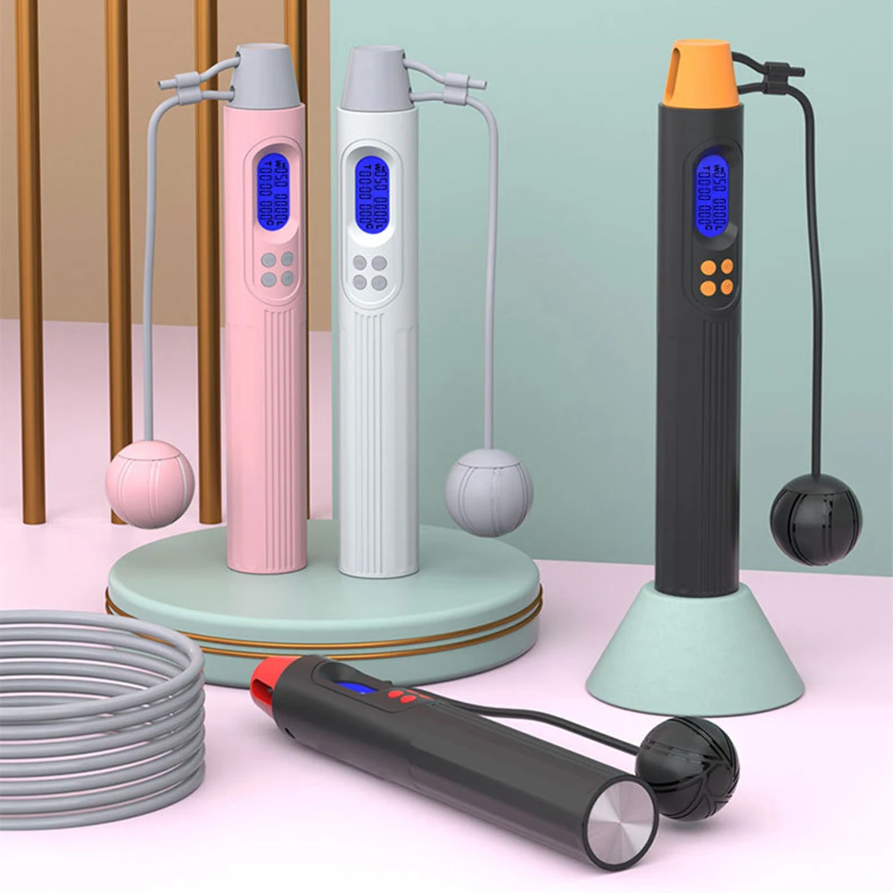Jump Rope Cordless Skipping Rope With Calorie Digital Counter Sports Fitness 4-key Magnetic Control Intelligent Counting Timing
Jump Rope Cordless Skipping Rope With Calorie Digital Counter Sports Fitness 4-key Magnetic Control Intelligent Counting Timing