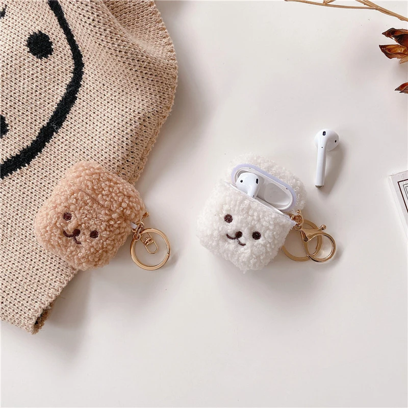 Cute Fluffy Embroidered Bear Bluetooth Wireless Headset Protective Cover Fur Cases For AirPods1/2/3 AirPods Pro Earphone Case
Cute Fluffy Embroidered Bear Bluetooth Wireless Headset Protective Cover Fur Cases For AirPods1/2/3 AirPods Pro Earphone Case