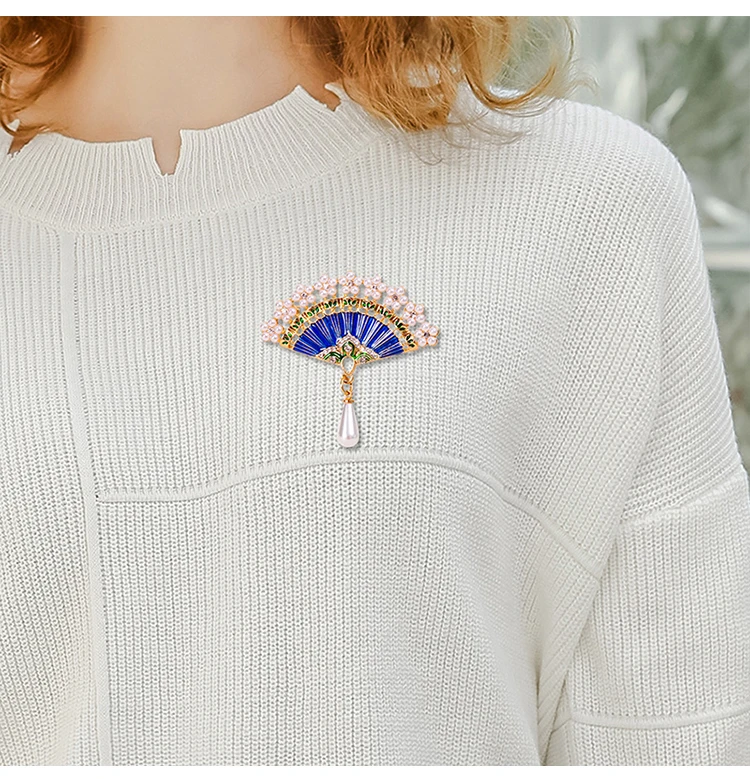 EASYA pearl fan brooch women's luxury jewelry kawaii anime vintage wholesale items for business bridal skirt accessories
EASYA pearl fan brooch women's luxury jewelry kawaii anime vintage wholesale items for business bridal skirt accessories