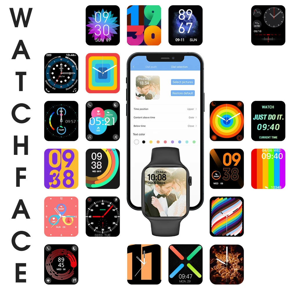 Оригинальные Смарт-часы iwo W27 Pro с функцией NFC Siri 45 мм серия 7 беспроводное зарядное