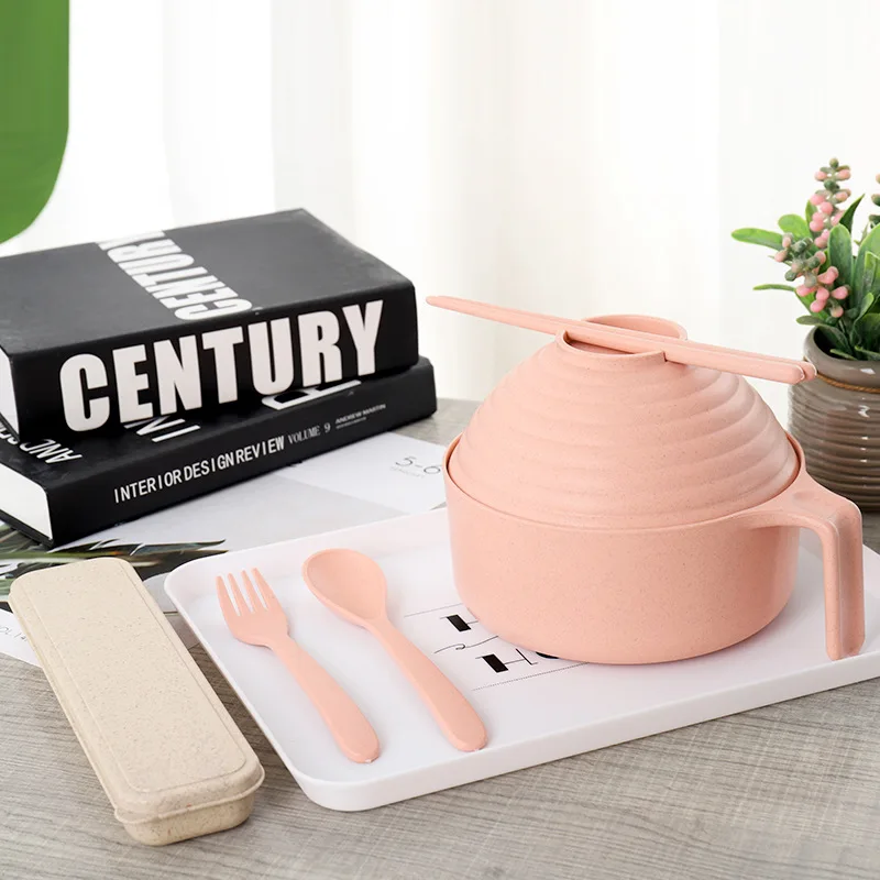 Wheat Straw Instant Noodles Bowls with Lids Hot Rice Soup Food Container Kitchen Drop Dowl Healthy Tableware
Wheat Straw Instant Noodles Bowls with Lids Hot Rice Soup Food Container Kitchen Drop Dowl Healthy Tableware