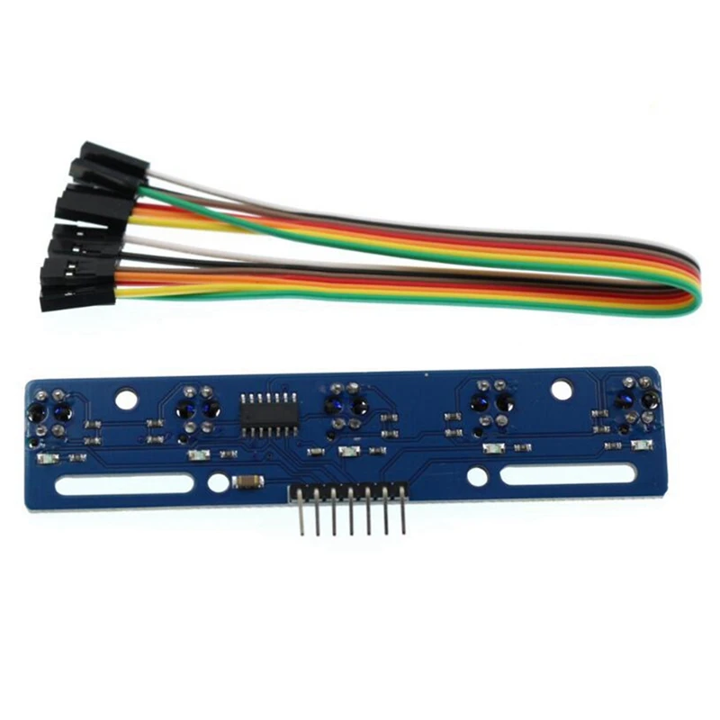 5-Way IR Infrared Tracking Sensor, Tracking Module Black & White Line Recognition Sensor TCRT5000L Infrared Sensor
5-Way IR Infrared Tracking Sensor, Tracking Module Black & White Line Recognition Sensor TCRT5000L Infrared Sensor