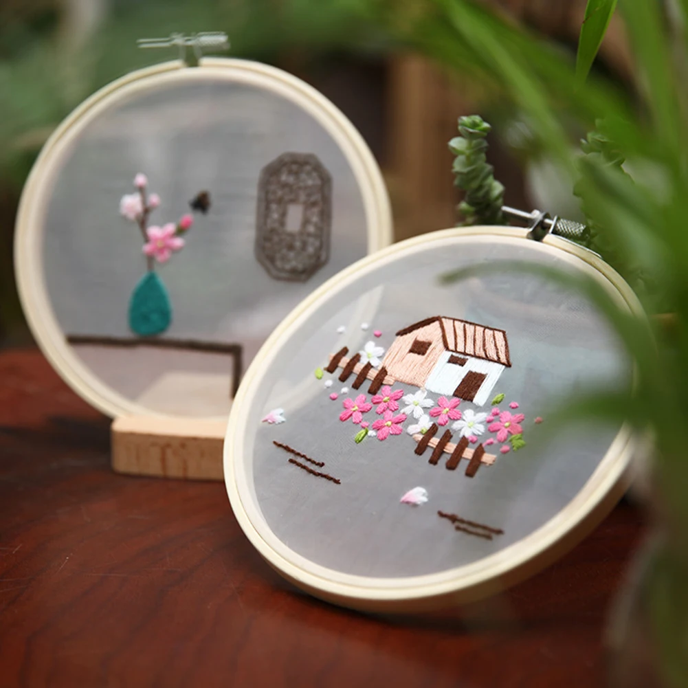Chinese Style Embroidery Set Diy Material Bag Handmade Beginner Sewing Bag Cross Stitch Organza Hanging Painting Sewing Craft Ki
Chinese Style Embroidery Set Diy Material Bag Handmade Beginner Sewing Bag Cross Stitch Organza Hanging Painting Sewing Craft Ki