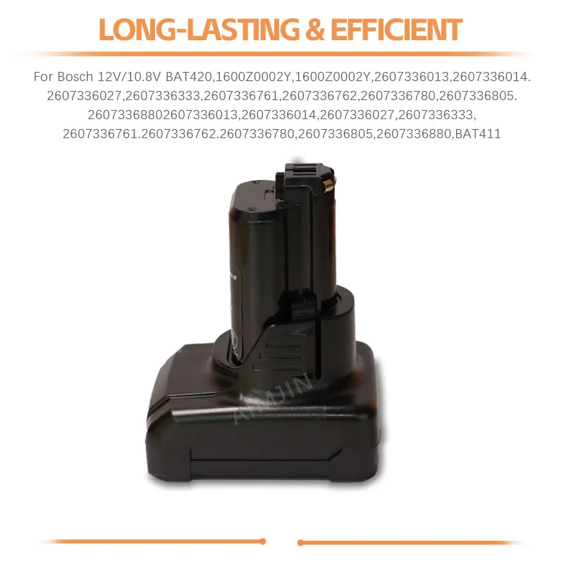 2023 100%NEW 6.0Ah Per Batteria For Bosch 12V BAT411 BAT411A BAT412 BAT412A BAT413 BAT413A BAT414 D-70745 2607336013 26073360 
2023 100%NEW 6.0Ah Per Batteria For Bosch 12V BAT411 BAT411A BAT412 BAT412A BAT413 BAT413A BAT414 D-70745 2607336013 26073360