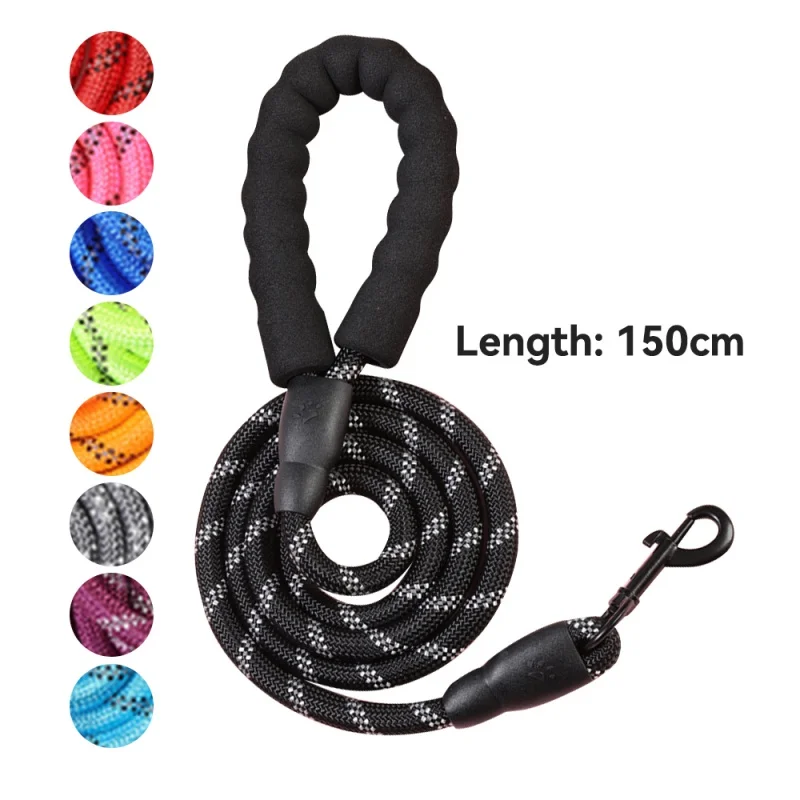 

Pet Supplies Nylon Dog Harness Leash For Medium Large Dogs Lead Pet Training Walking Safety Mountain Climb Dog Leashes Ropes