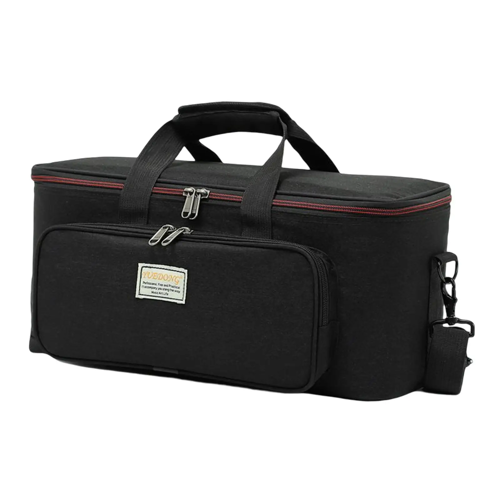 Portable Travel Storage Bag for Musical instrument Loudspeaker with Large Front Pocket Comfortable to Carry with double zippers
Portable Travel Storage Bag for Musical instrument Loudspeaker with Large Front Pocket Comfortable to Carry with double zippers
