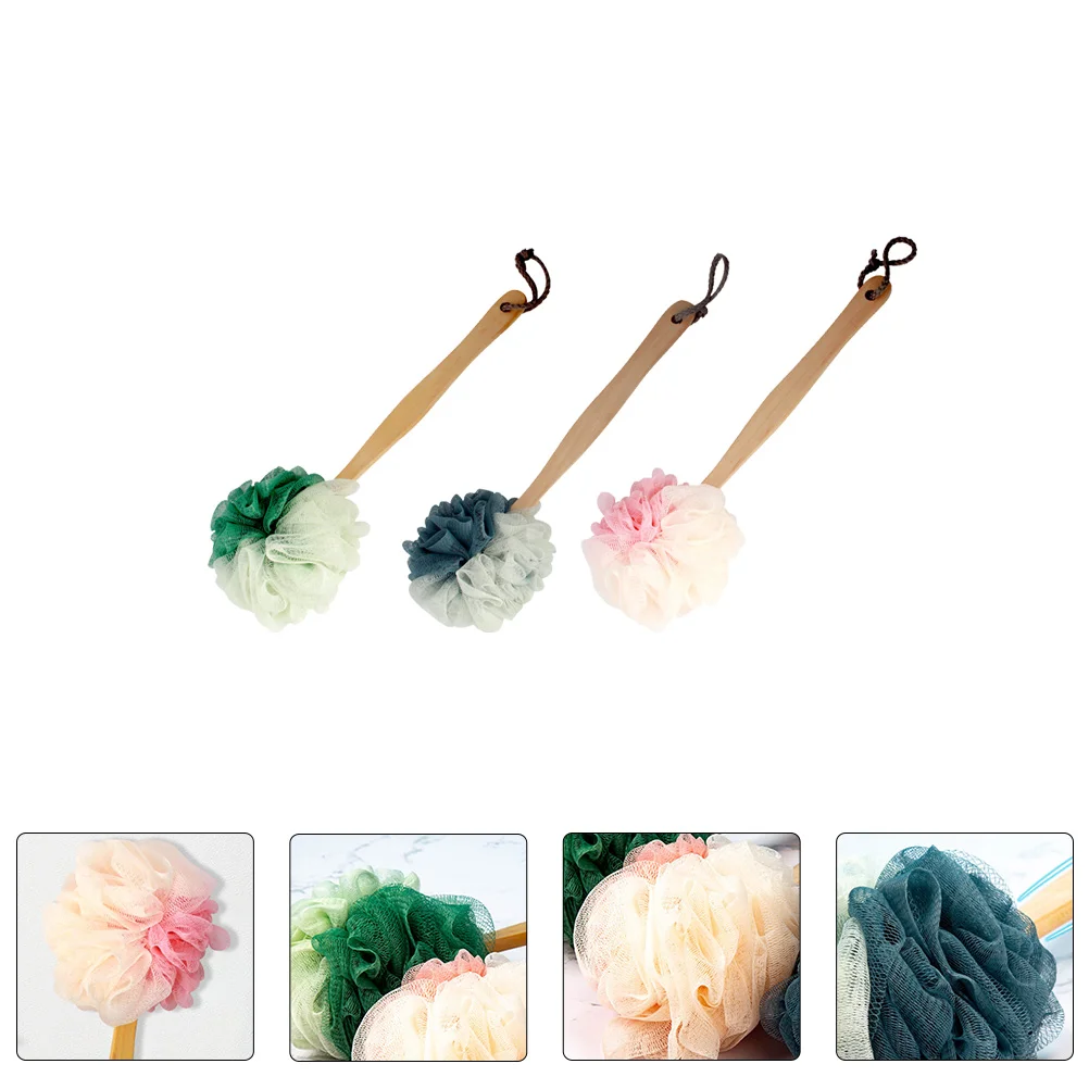 3 Pcs Shower Loofah Brush Wooden Handle Bath Flower Body Sponge Exfoliator Sponges Women Bathing Handled
3 Pcs Shower Loofah Brush Wooden Handle Bath Flower Body Sponge Exfoliator Sponges Women Bathing Handled
