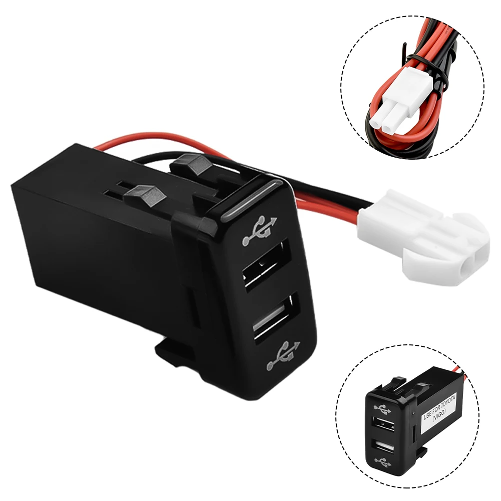 1pc Car USB Charger 2-Port Rapid For Toyota For 4Runner For Prado For Tundra For Tacoma For Hilux Charging Useful Car Accessory
1pc Car USB Charger 2-Port Rapid For Toyota For 4Runner For Prado For Tundra For Tacoma For Hilux Charging Useful Car Accessory