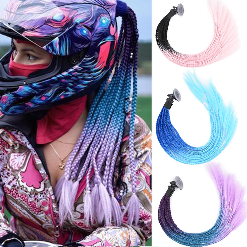 24Inch New Motorcycle Helmet Braids Woman Braids Wig for Motorbike Helmets Multicolor Twist Pigtail Ponytail with Sucker
24Inch New Motorcycle Helmet Braids Woman Braids Wig for Motorbike Helmets Multicolor Twist Pigtail Ponytail with Sucker