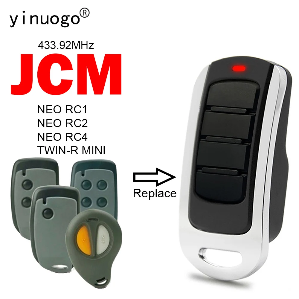 JCM NEO RC1 RC2 RC4 TWIN-R MINI Garage Door Control 433.92MHz Rolling Code Garage Remote Control JCM NEO RC2 RC4 RC1 Gate Opener
JCM NEO RC1 RC2 RC4 TWIN-R MINI Garage Door Control 433.92MHz Rolling Code Garage Remote Control JCM NEO RC2 RC4 RC1 Gate Opener