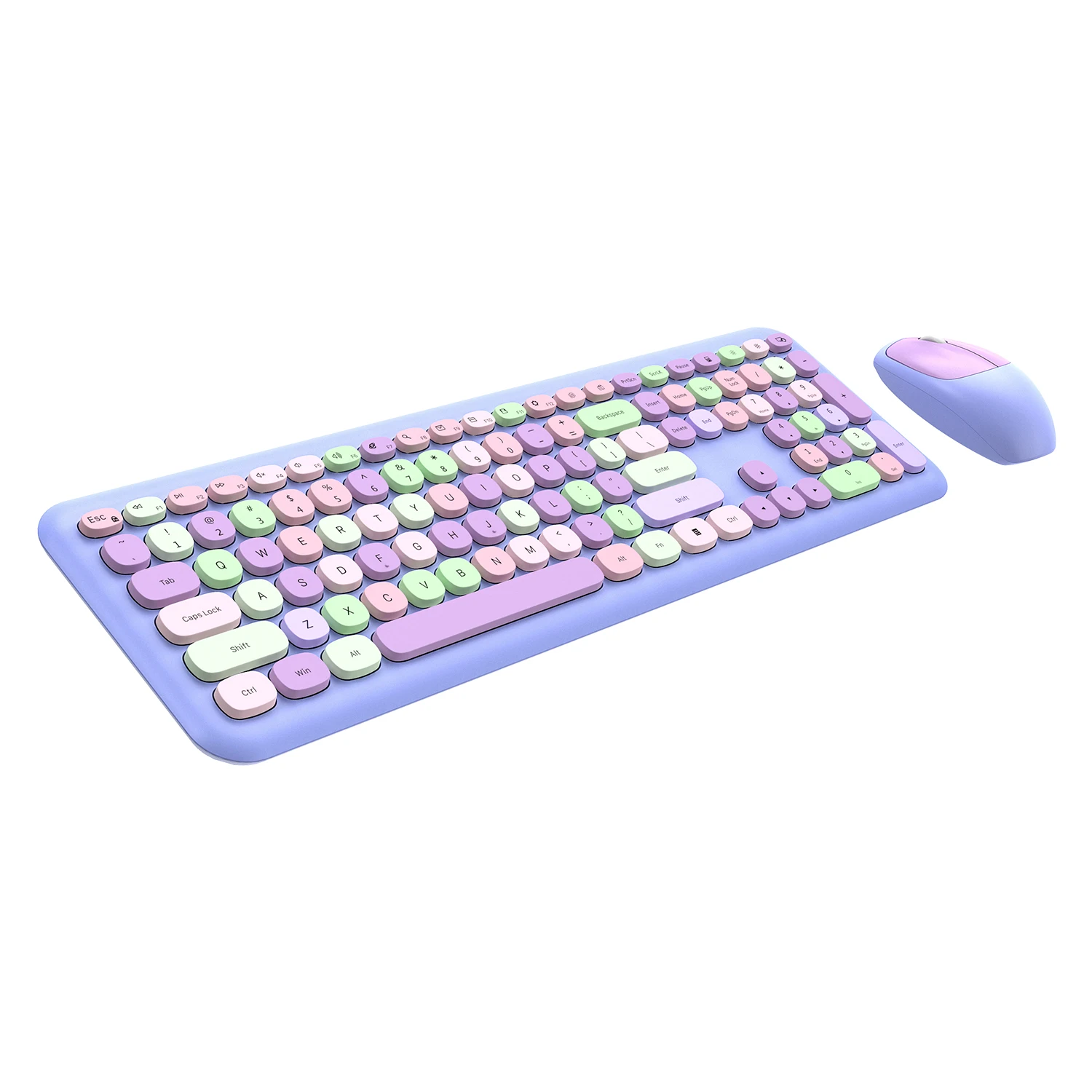 Jelly Comb Wireless Keyboard and Mouse 2.4GHz Full-Sized Cute Wireless Keyboard Mouse Combo with Typewriter Flexible Keys for PC
Jelly Comb Wireless Keyboard and Mouse 2.4GHz Full-Sized Cute Wireless Keyboard Mouse Combo with Typewriter Flexible Keys for PC