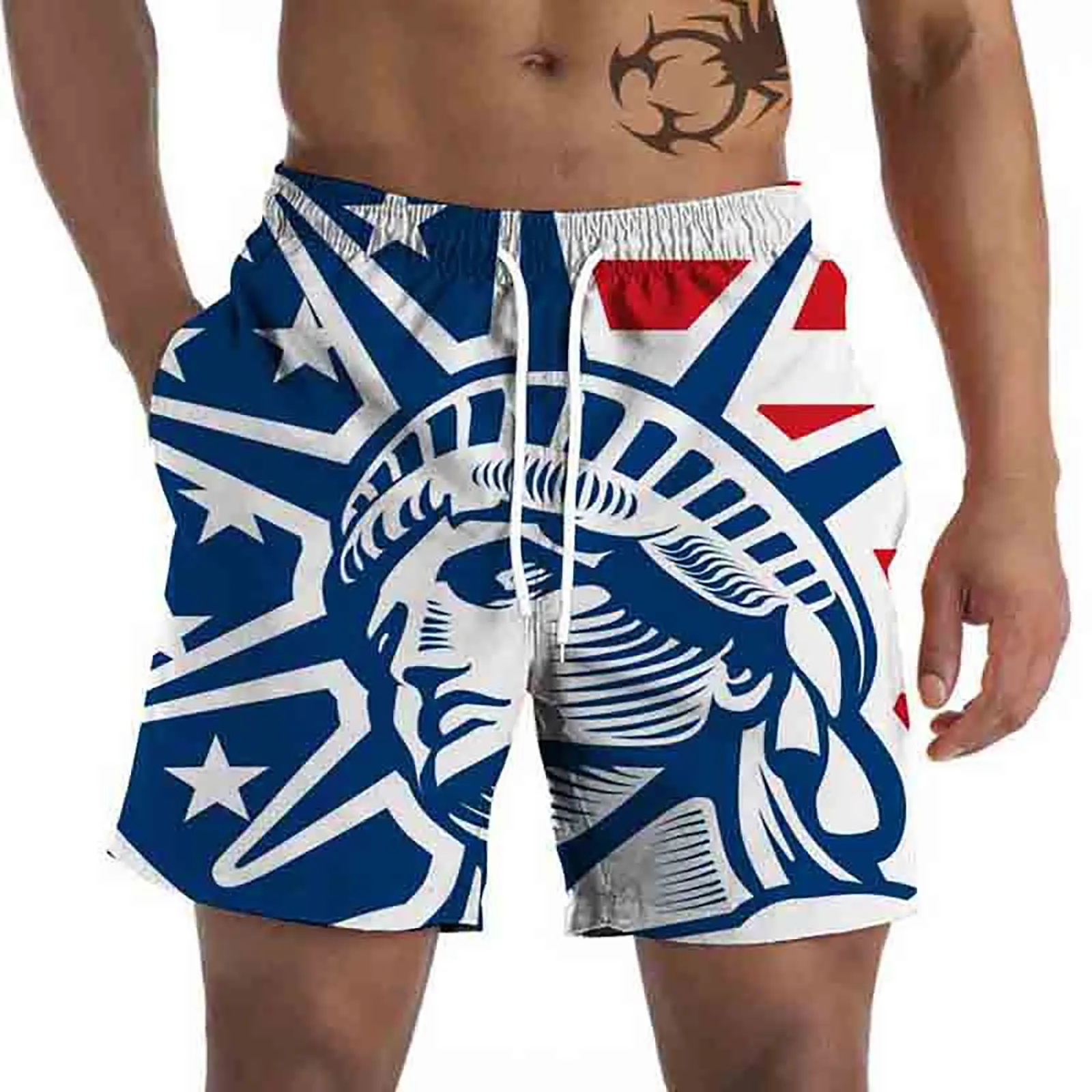 Men's Graphic Beach Pants Casual Shorts 3D Fourth Of July Flag Pattern Retro Beach Pants Shorts Mens Board Shorts Liner 
Men's Graphic Beach Pants Casual Shorts 3D Fourth Of July Flag Pattern Retro Beach Pants Shorts Mens Board Shorts Liner