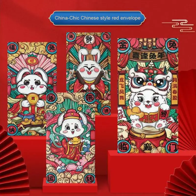 Cartoon Rabbit Red Envelopes 2023 Chinese New Year Red Envelopes Spring Festival Money Pockets Wedding Lucky Packets Gift Bag
Cartoon Rabbit Red Envelopes 2023 Chinese New Year Red Envelopes Spring Festival Money Pockets Wedding Lucky Packets Gift Bag